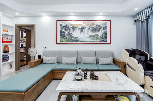 134㎡四居室，新中式與現代風結合，這樣的生活方便又美好